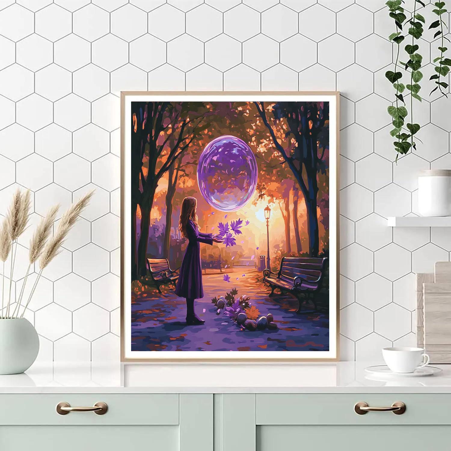 Violet Force Field Park Practice Disney Inspired paint by color