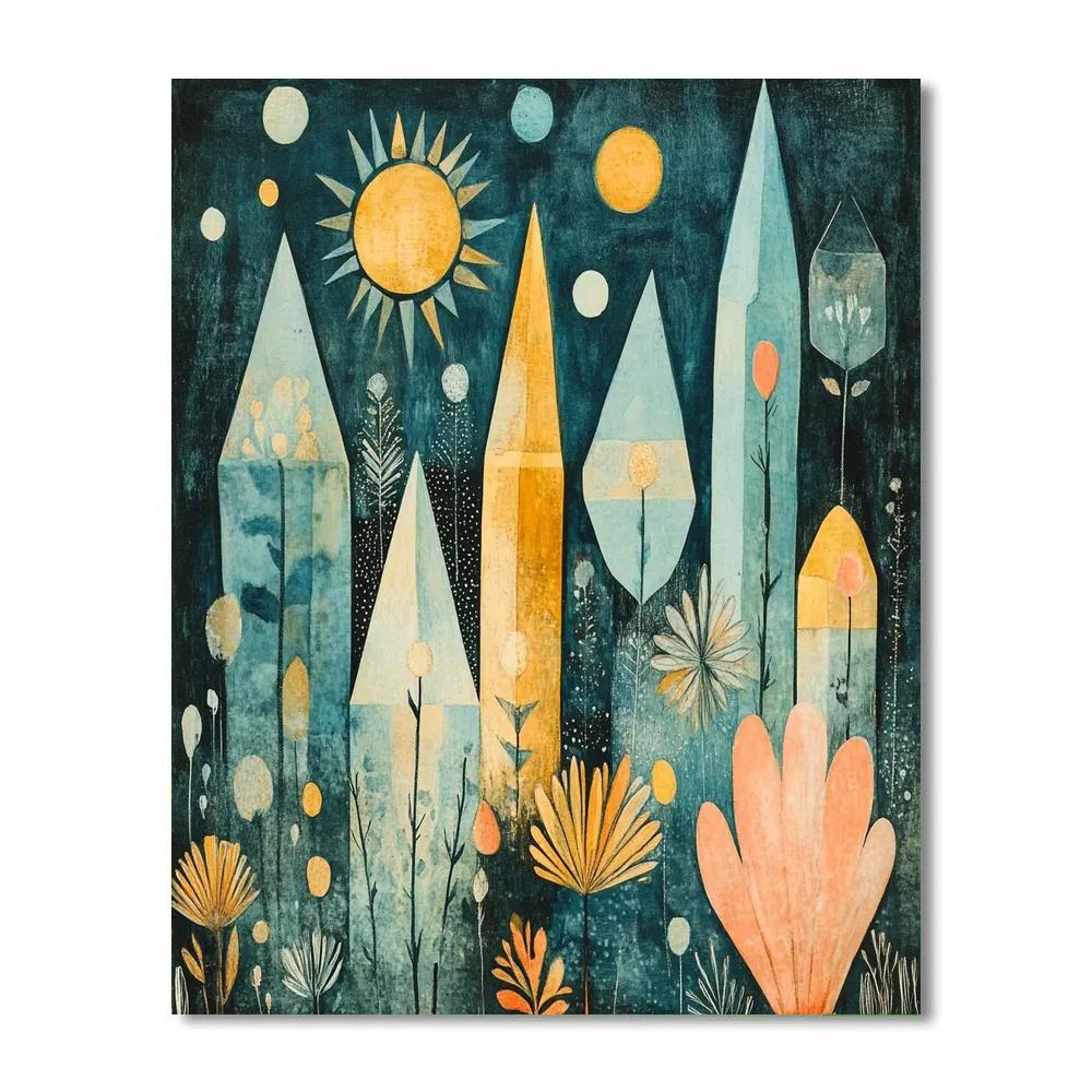 Paul Klee Inspired Crystal Garden Paint by numbers kits