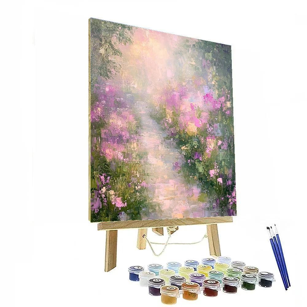 Monet Inspired Morning Garden Number painting