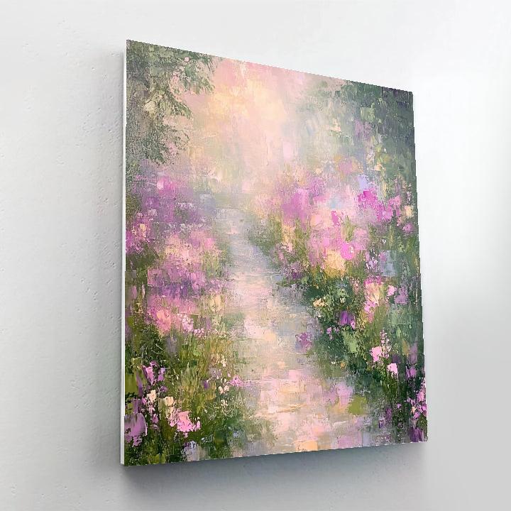 Monet Inspired Morning Garden Number painting