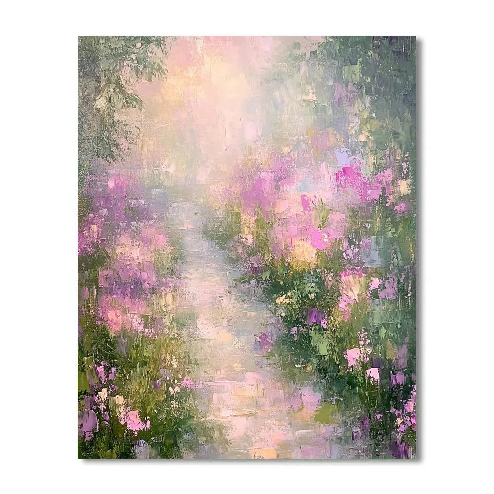 Monet Inspired Morning Garden Number painting