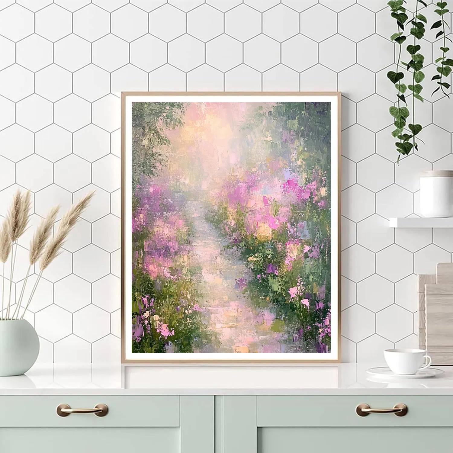 Monet Inspired Morning Garden Number painting