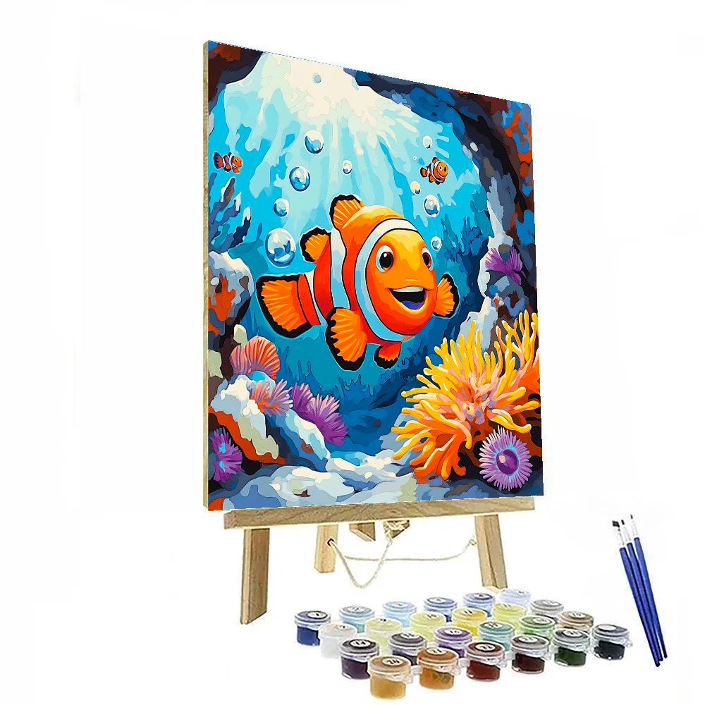 Nemo Coral Cave Peek Disney Inspired Numbered painting kits