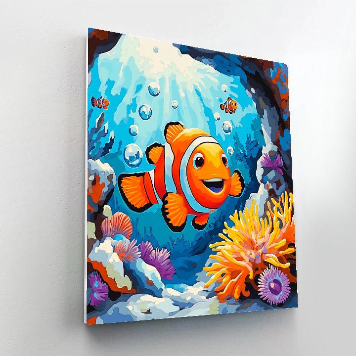 Nemo Coral Cave Peek Disney Inspired Numbered painting kits