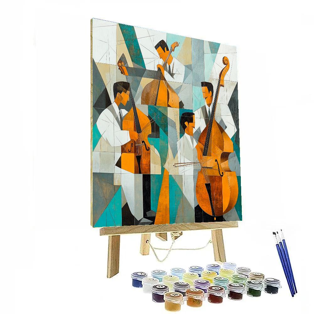Picasso Inspired Street Quartet Paint by numbers kits