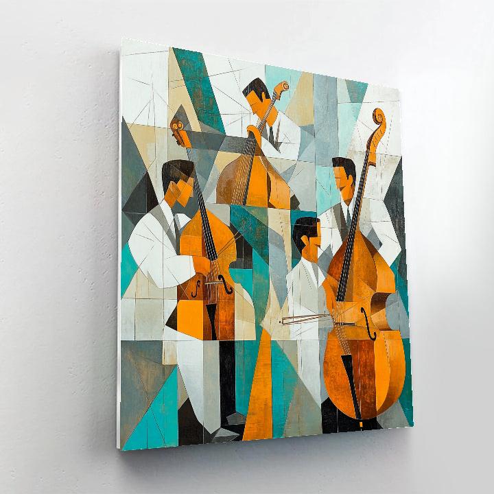 Picasso Inspired Street Quartet Paint by numbers kits