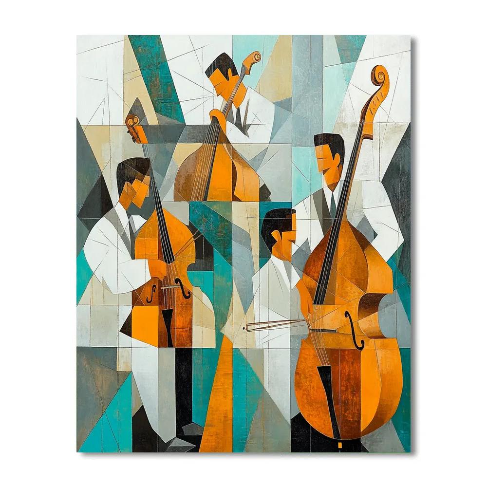 Picasso Inspired Street Quartet Paint by numbers kits