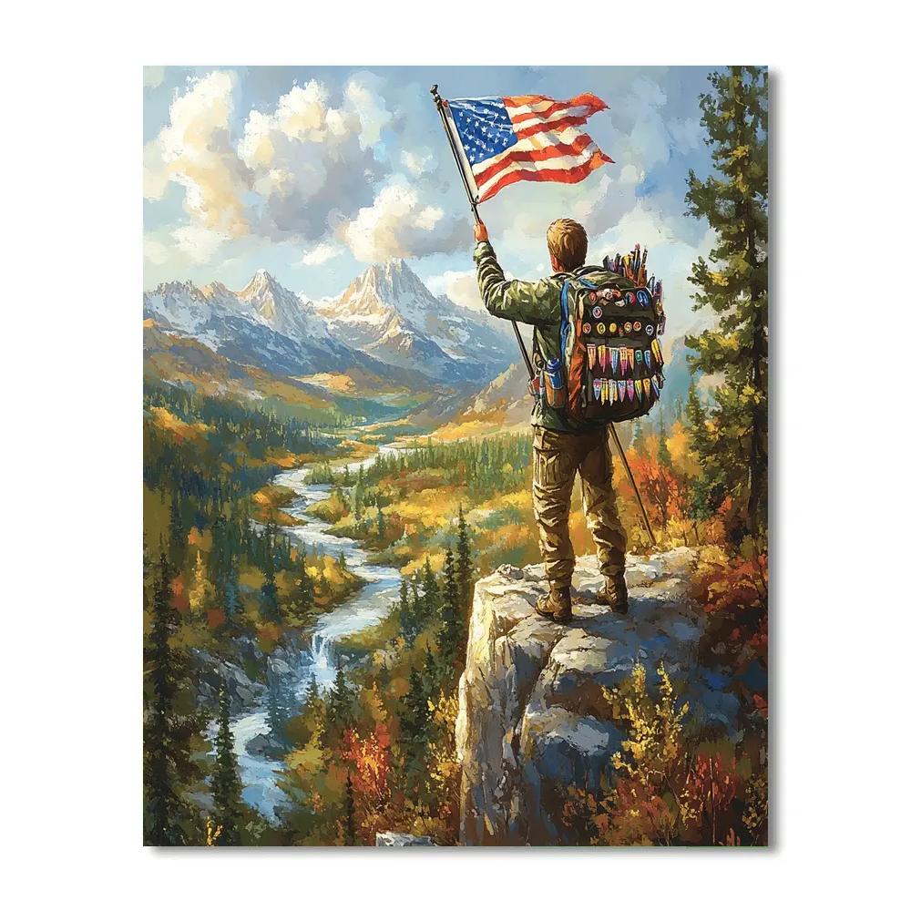 Russell Wilderness Explorer Cliff View Disney Inspired painting number kit