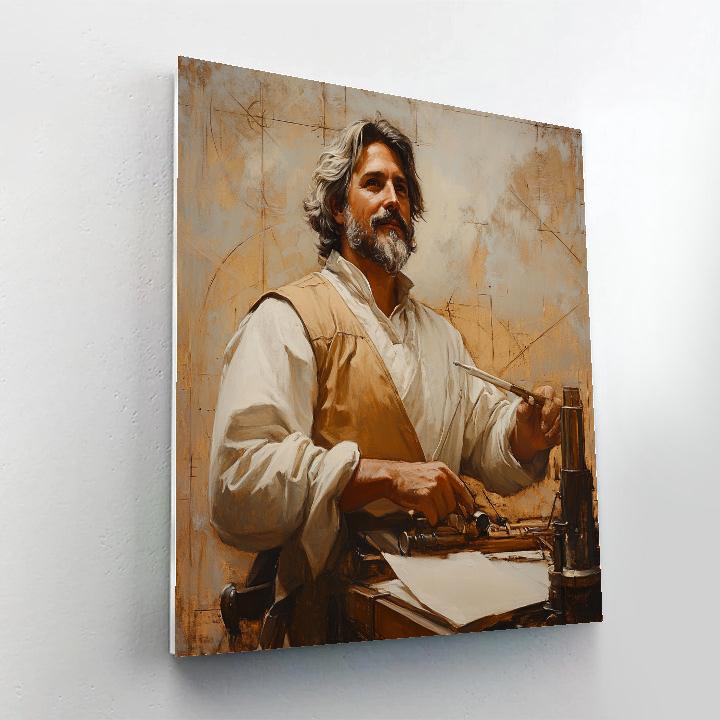 Leonardo Da Vinci Inspired Astronomer paint by numbers
