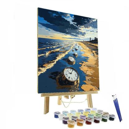 Salvador Dali Inspired Ocean Of Time Numbered painting kits