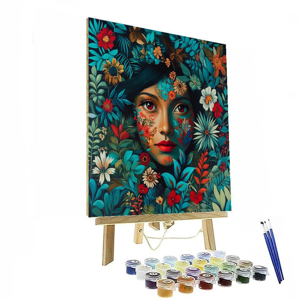 Frida Kahlo Inspired Garden Memory Paint by numbers kits