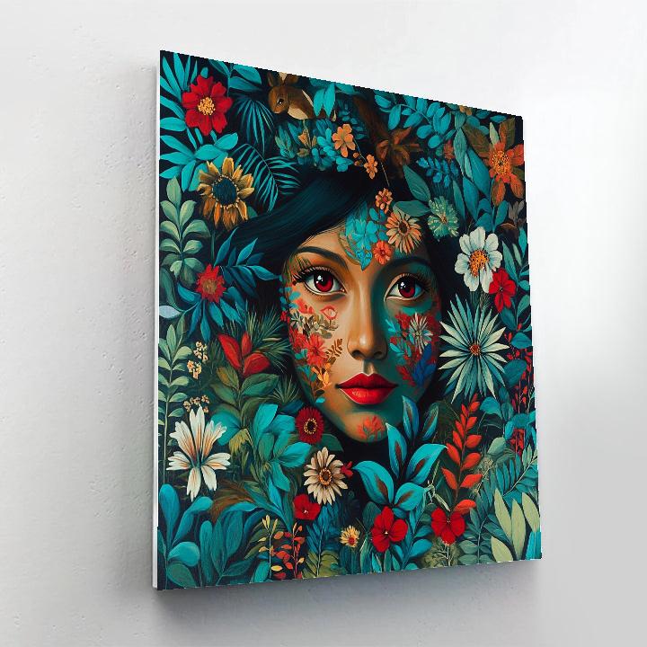 Frida Kahlo Inspired Garden Memory Paint by numbers kits