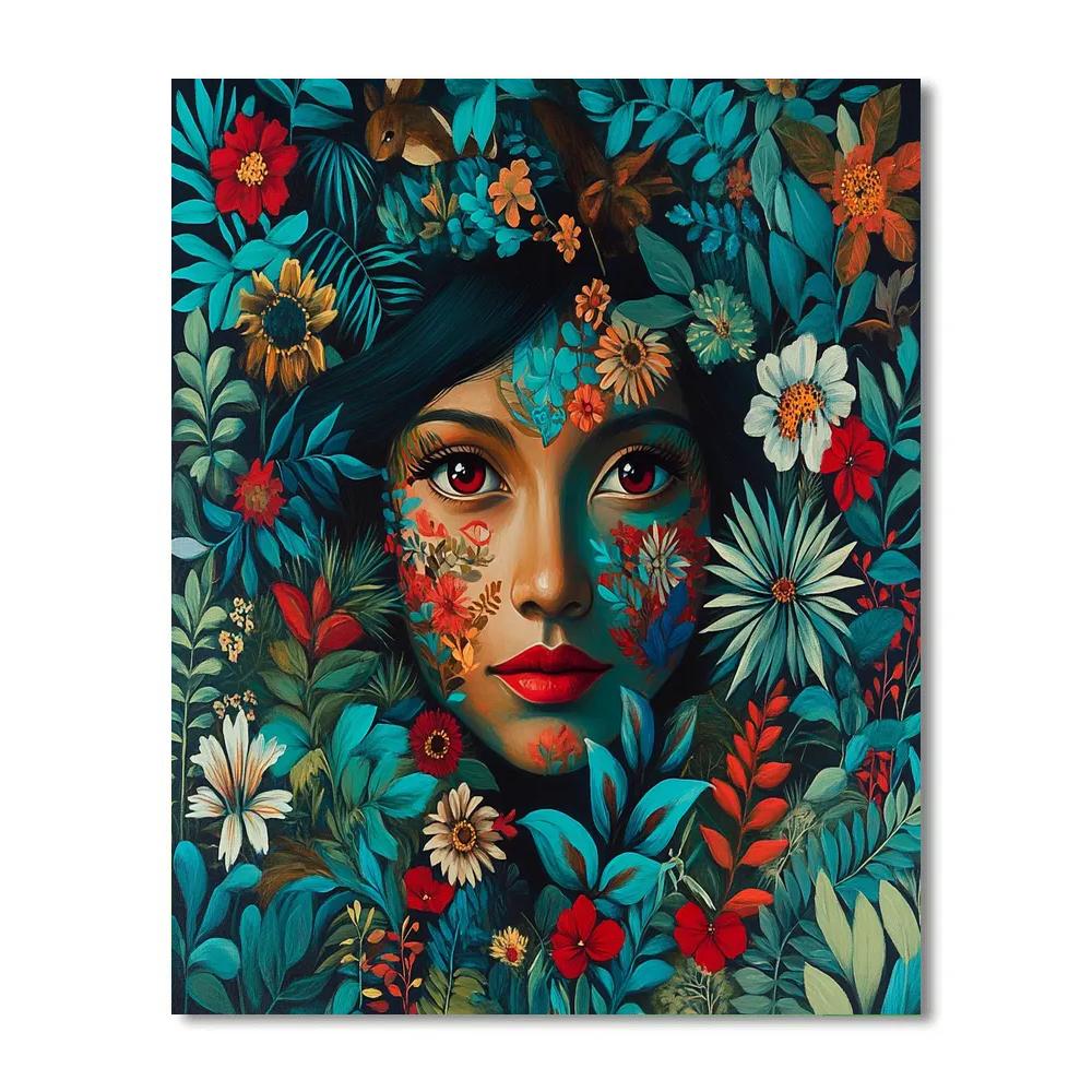 Frida Kahlo Inspired Garden Memory Paint by numbers kits