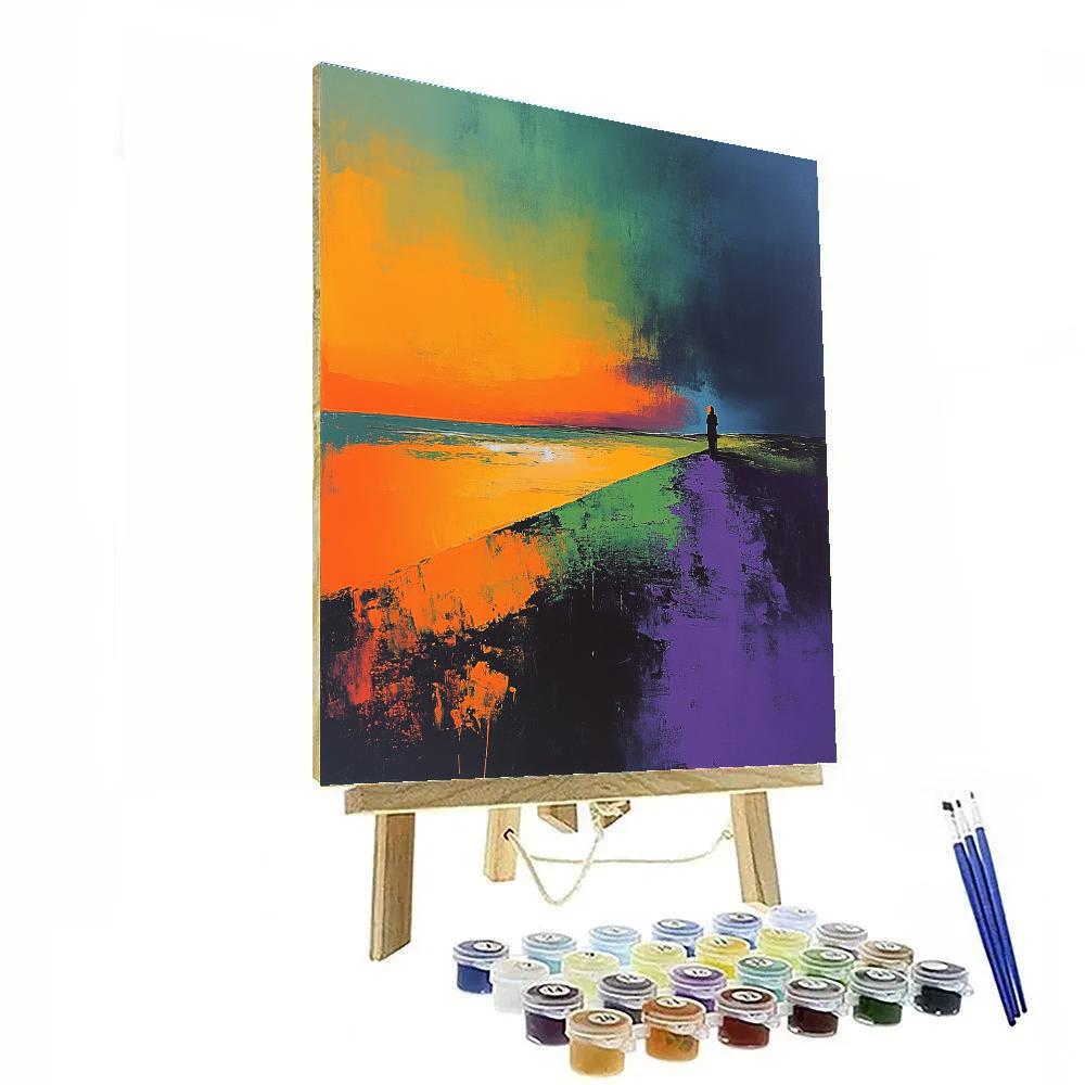 Edvard Munch Inspired Lonely Shore Numbered painting kits