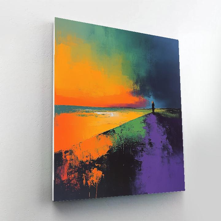 Edvard Munch Inspired Lonely Shore Numbered painting kits