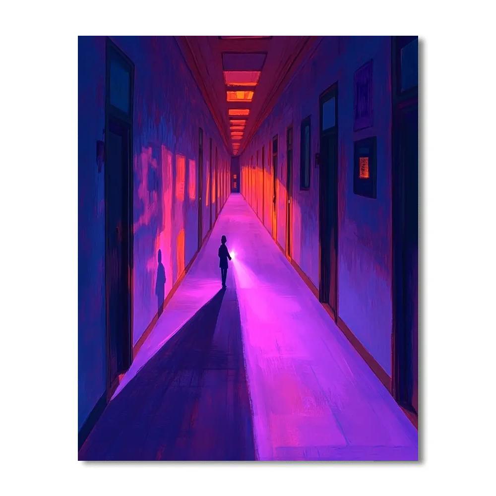 Fear Hallway Shadow Patrol Disney Inspired Paint by numbers art