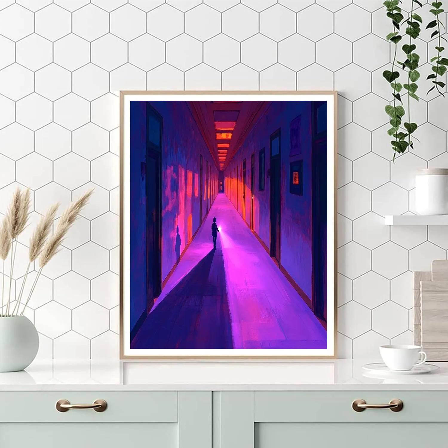 Fear Hallway Shadow Patrol Disney Inspired Paint by numbers art