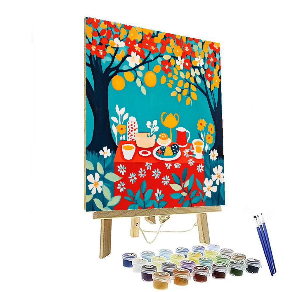 Henri Matisse Inspired Colorful Picnic painting number kit
