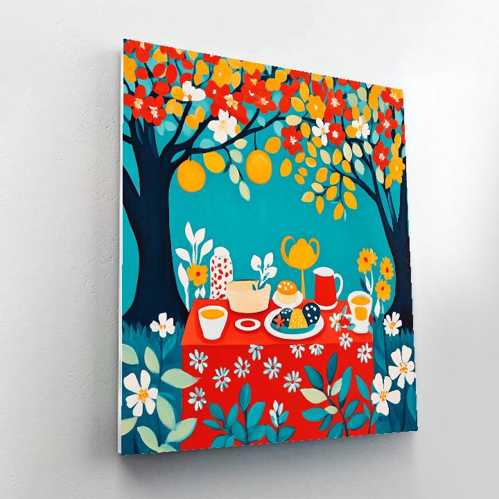 Henri Matisse Inspired Colorful Picnic painting number kit