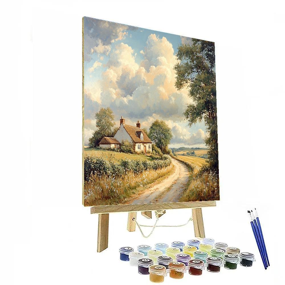 John Constable Inspired Winter Lane Paint by numbers kits