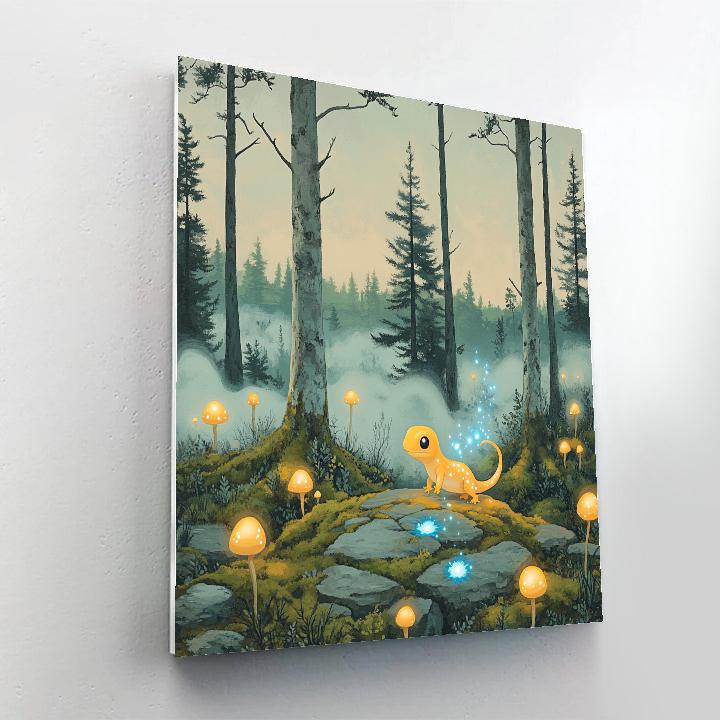 Bruni Enchanted Forest Flame Steps Disney Inspired paint by color