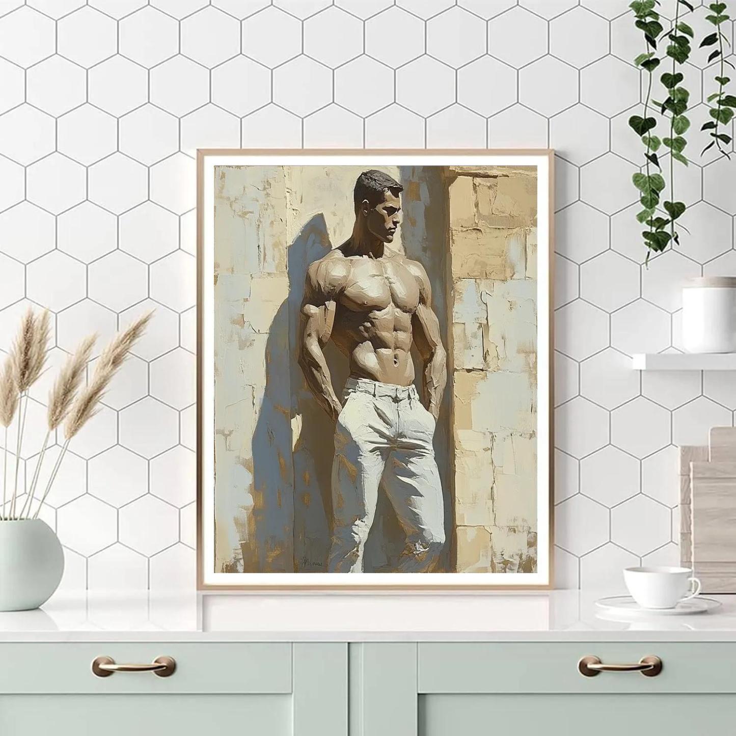 Michelangelo Inspired Sculptural Study Painting by numbers kit