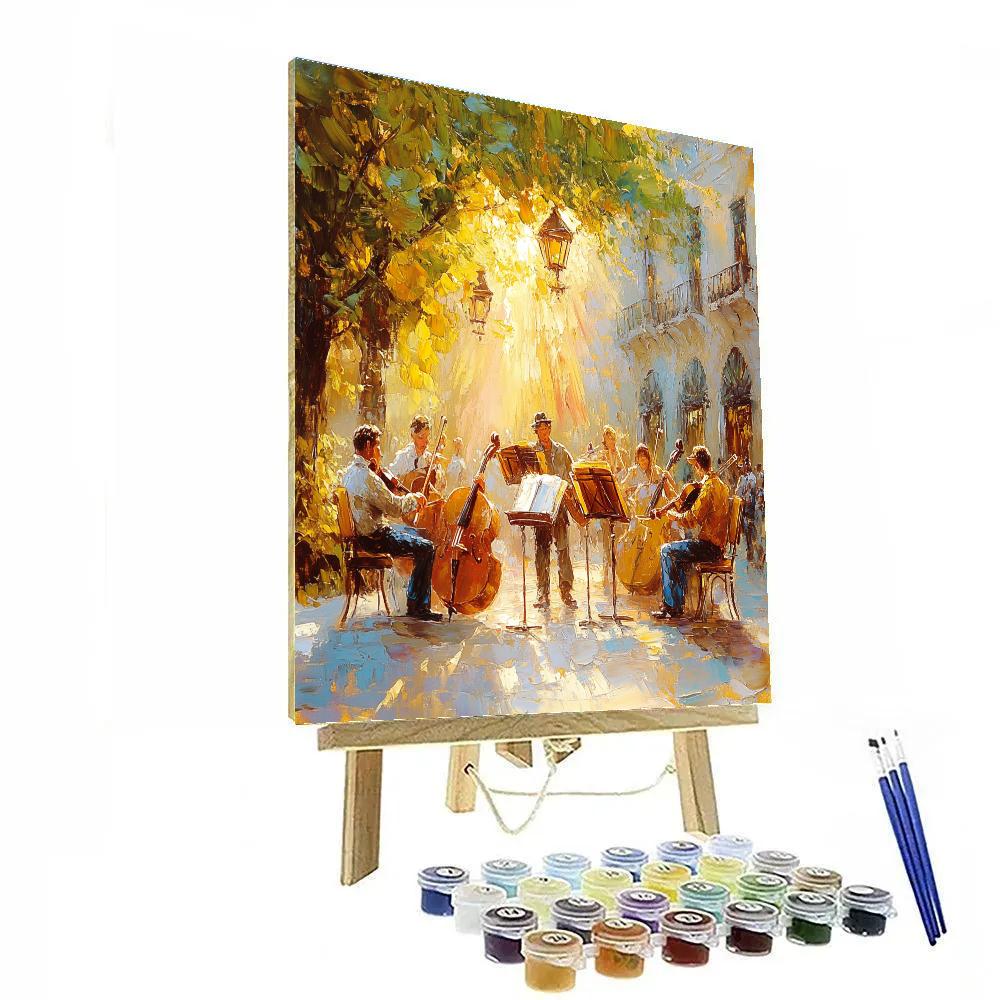 Renoir Inspired Street Musicians paint by numbers