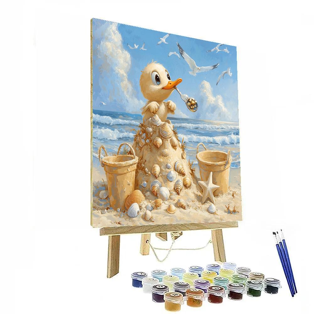 Scuttle Seashell Sandcastle Check Disney Inspired paint by color