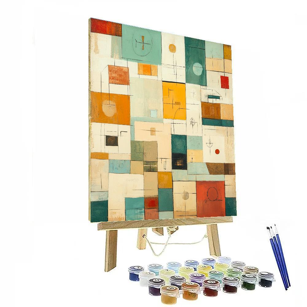 Paul Klee Inspired Market Map Paint by numbers art