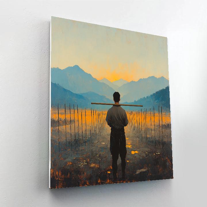 Li Shang Training Field Sunrise Drill Disney Inspired Paint by numbers kits