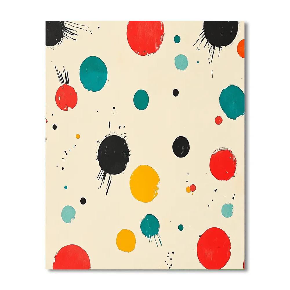 Joan Miro Inspired Playground Sky paint by numbers