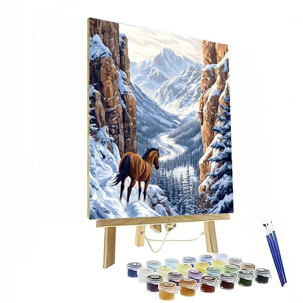 Khan Mountain Pass Snow Trek Disney Inspired Paint by numbers kits