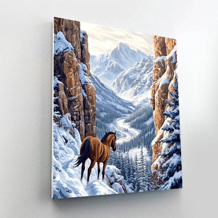 Khan Mountain Pass Snow Trek Disney Inspired Paint by numbers kits