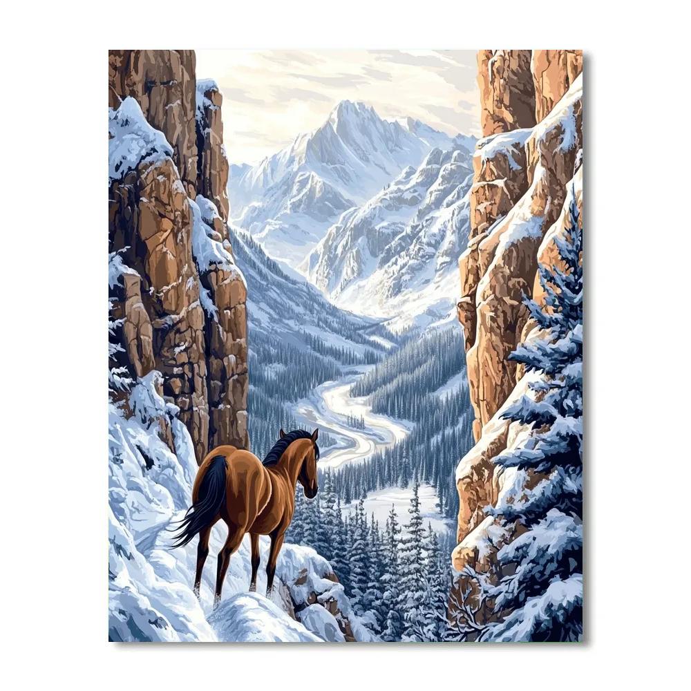 Khan Mountain Pass Snow Trek Disney Inspired Paint by numbers kits