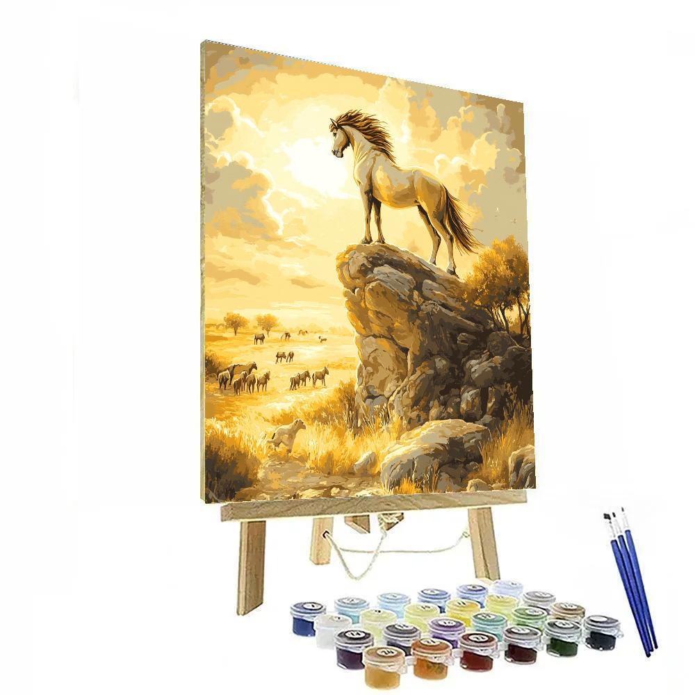 Mufasa Golden Savannah Watch Disney Inspired Number painting
