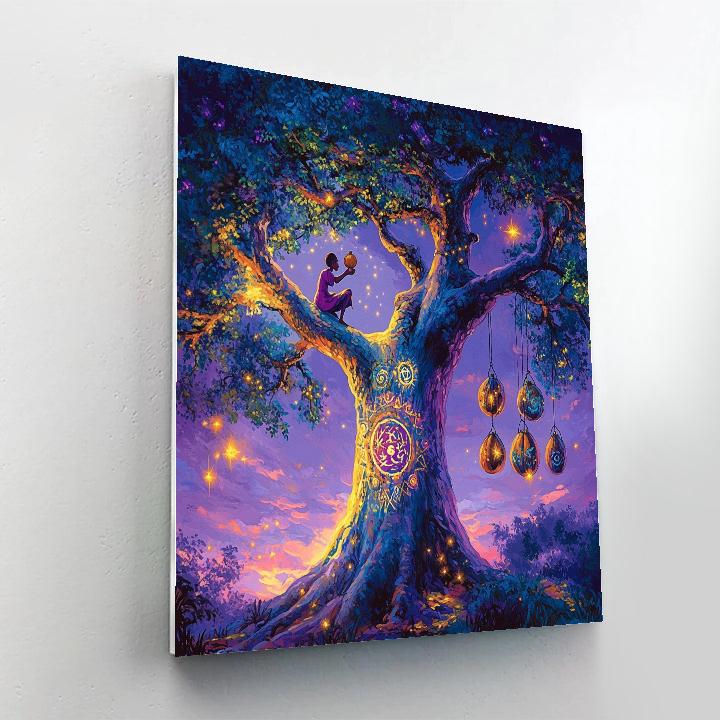 Rafiki Baobab Tree Sky Painting Disney Inspired DIY paint by numbers