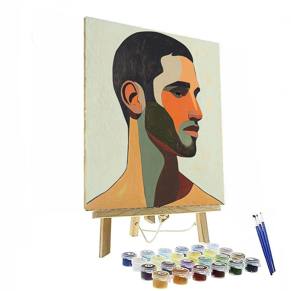 Egon Schiele Inspired Lonely Figure Painting by numbers kit