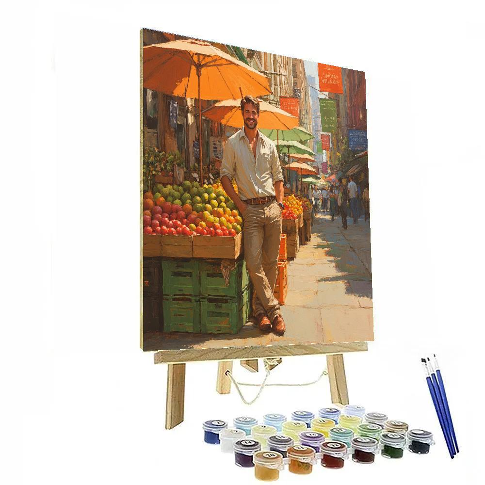 Nick Wilde Market Stall Chill Break Disney Inspired Painting by numbers kit