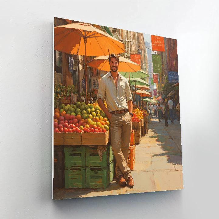 Nick Wilde Market Stall Chill Break Disney Inspired Painting by numbers kit