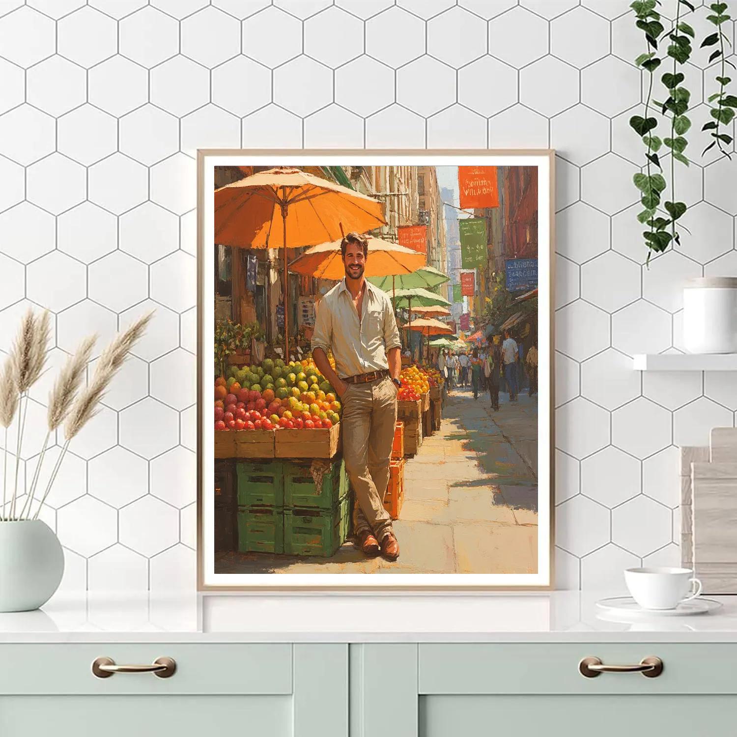 Nick Wilde Market Stall Chill Break Disney Inspired Painting by numbers kit
