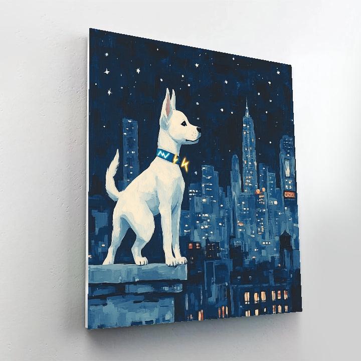 Bolt City Rooftop Star Watch Disney Inspired Paint by numbers kits