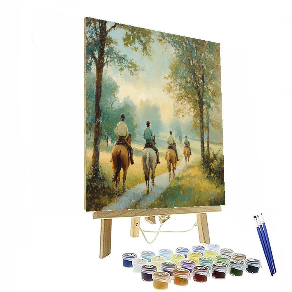 Thomas Gainsborough Inspired Morning Ride Paint by numbers art