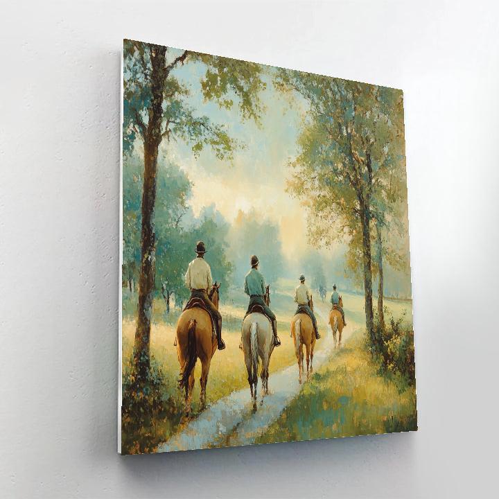Thomas Gainsborough Inspired Morning Ride Paint by numbers art