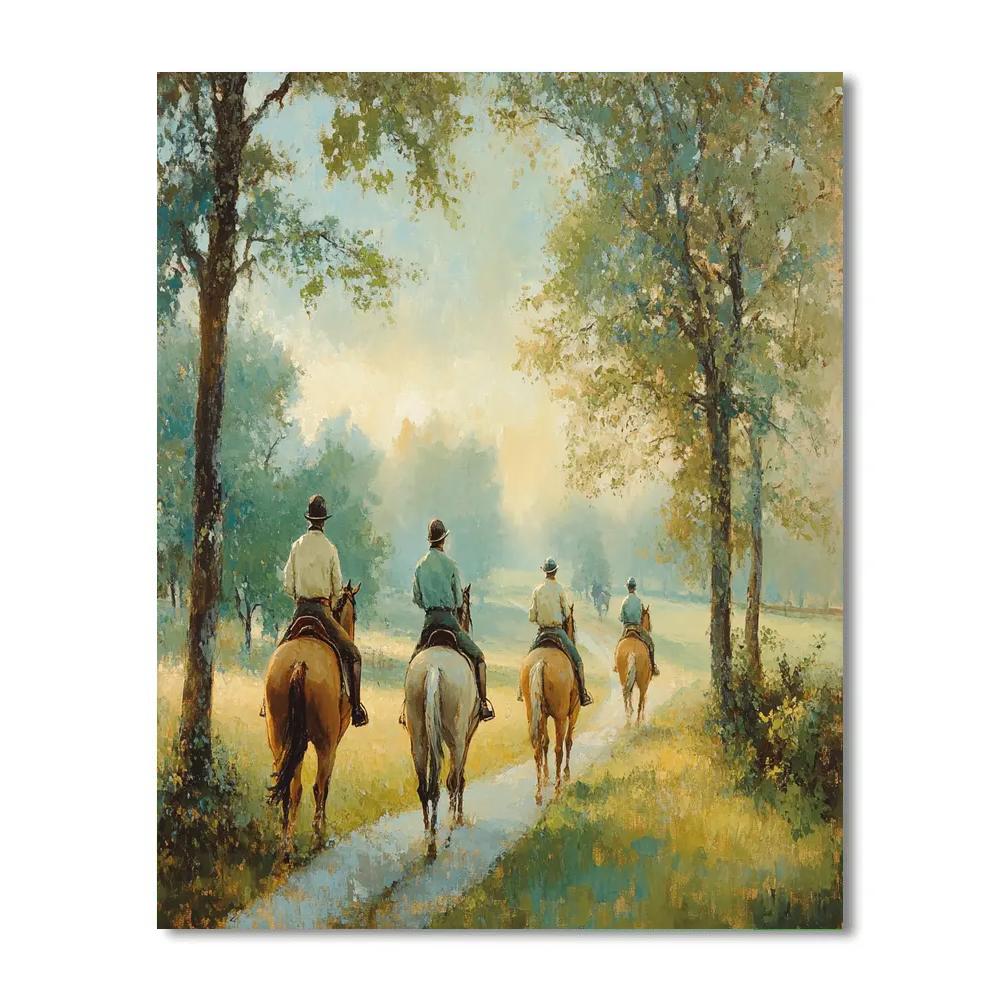 Thomas Gainsborough Inspired Morning Ride Paint by numbers art