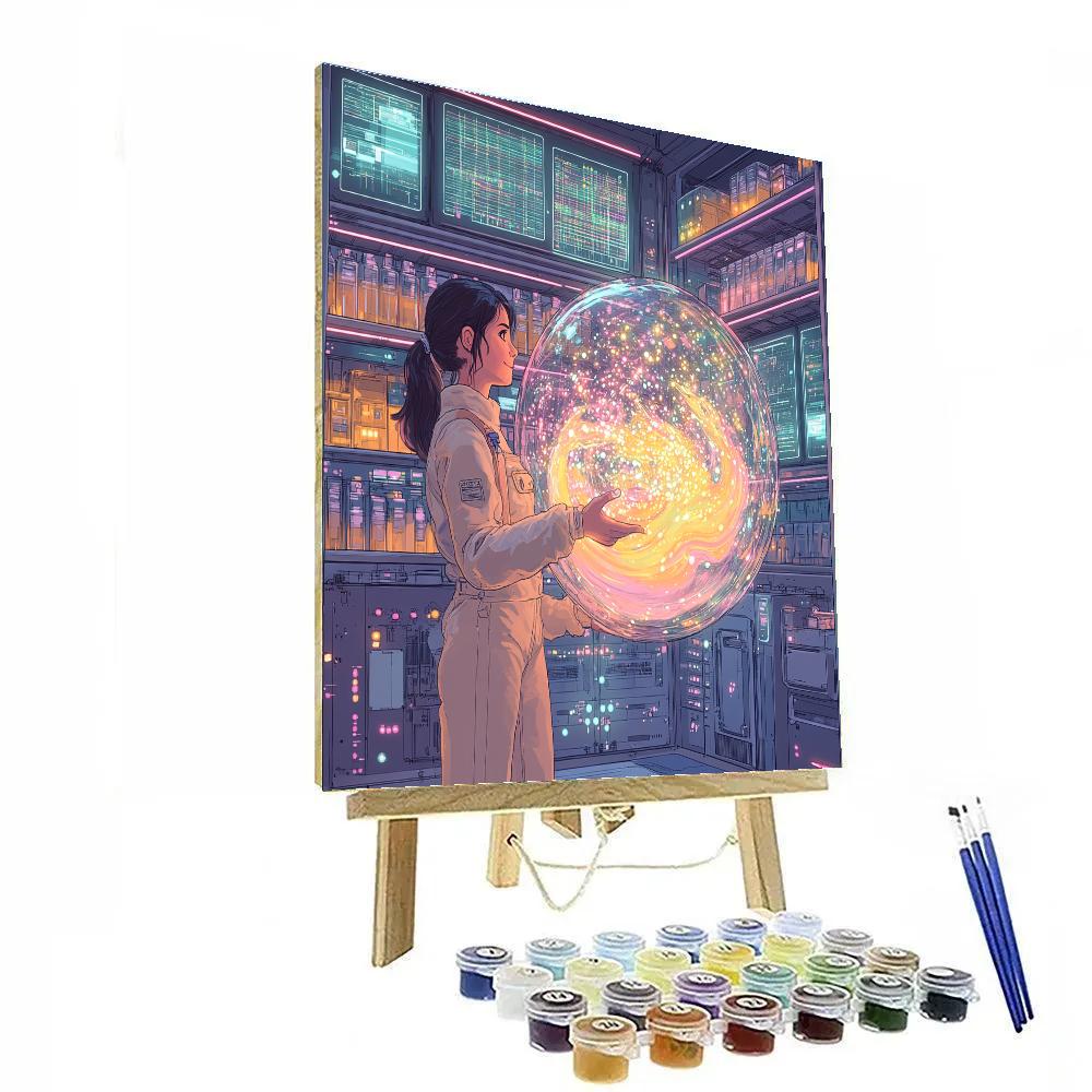 Honey Lemon Lab Orb Mix Up Disney Inspired Paint by numbers art