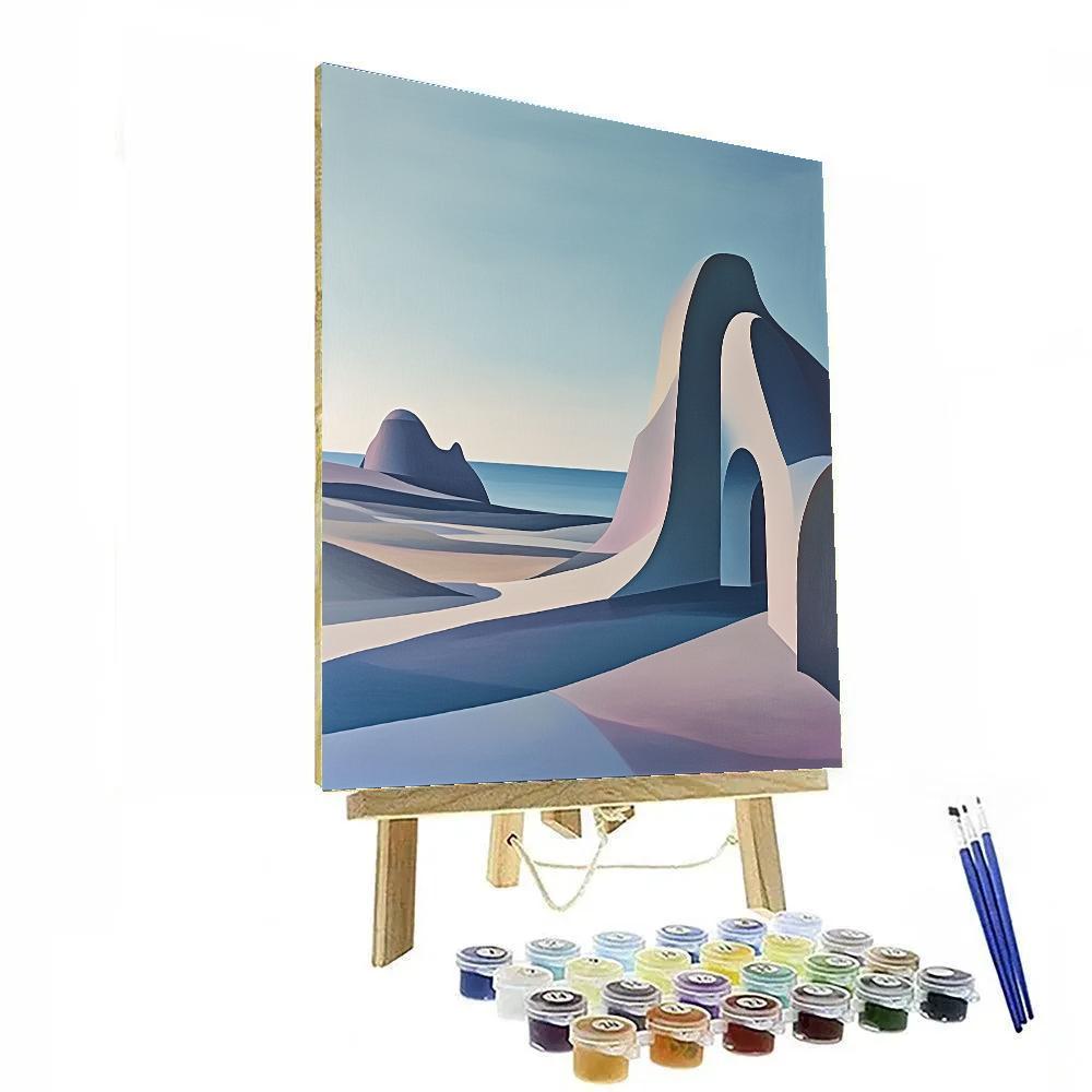 Yves Tanguy Inspired Alien Garden Painting by numbers kit