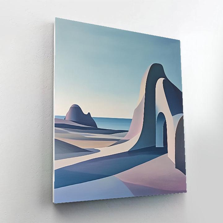 Yves Tanguy Inspired Alien Garden Painting by numbers kit