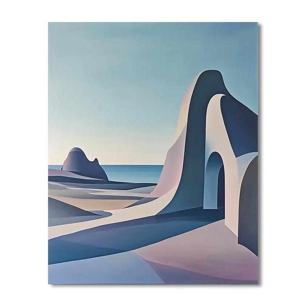 Yves Tanguy Inspired Alien Garden Painting by numbers kit