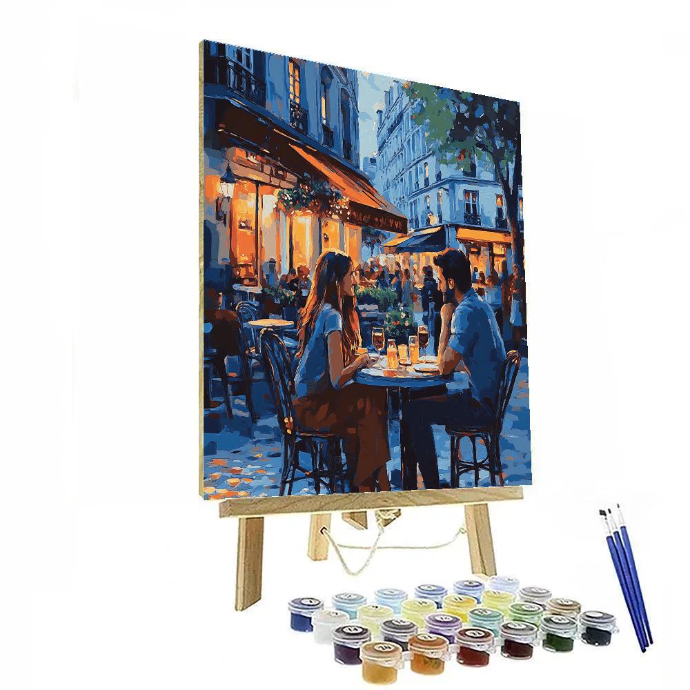 Manet Inspired Bistro Evening paint by color