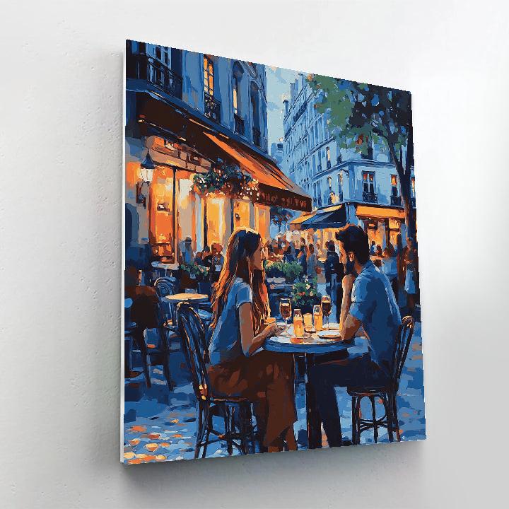 Manet Inspired Bistro Evening paint by color